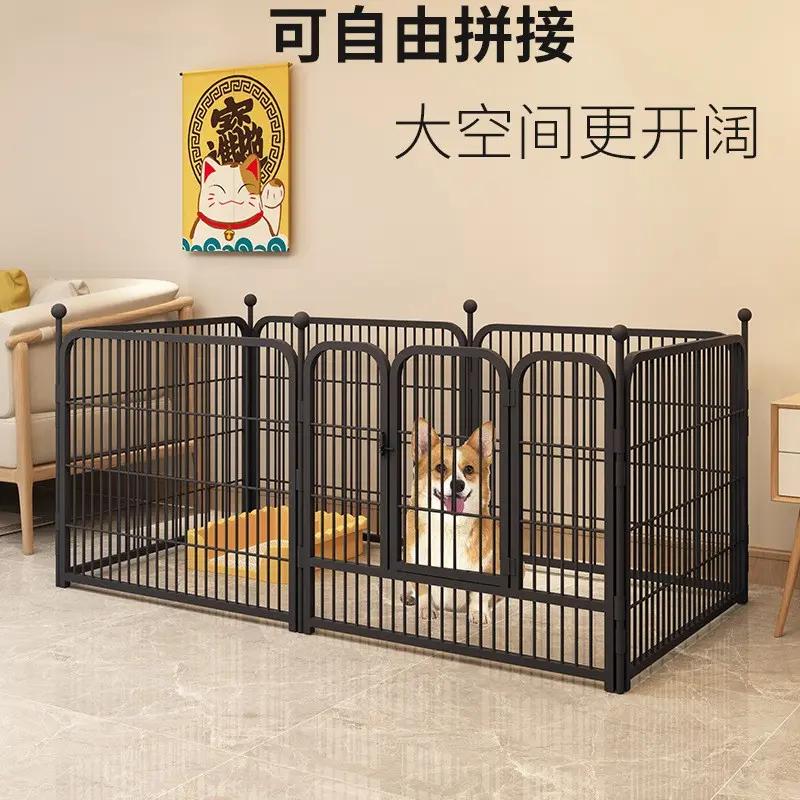 宠物猫咪狗围栏室内中小型犬家用猫咪防护隔离栅栏式大型犬狗笼子