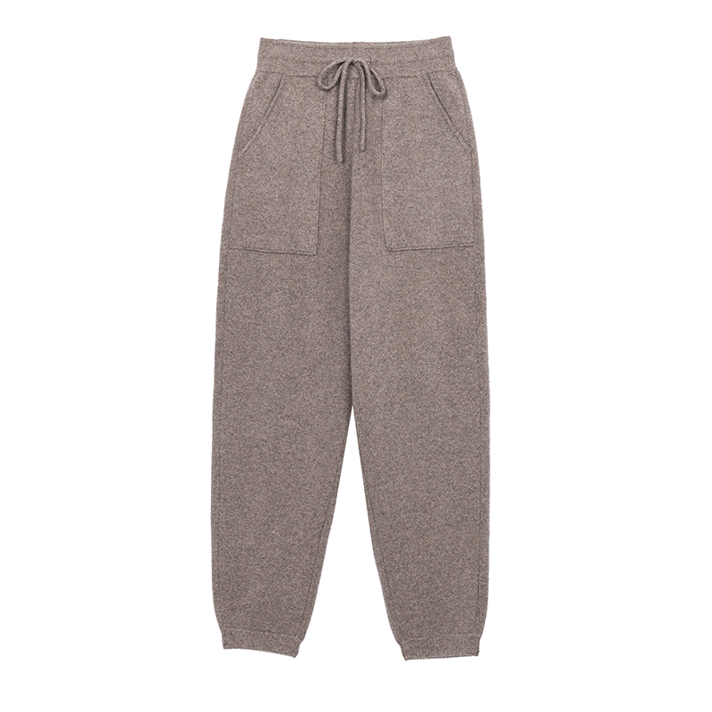 暗痕提花加厚休闲卫裤 保暖/秋冬