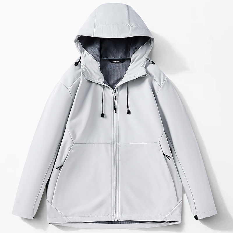 秋冬户外休闲登山男女款加绒弹力软壳衣外套2466