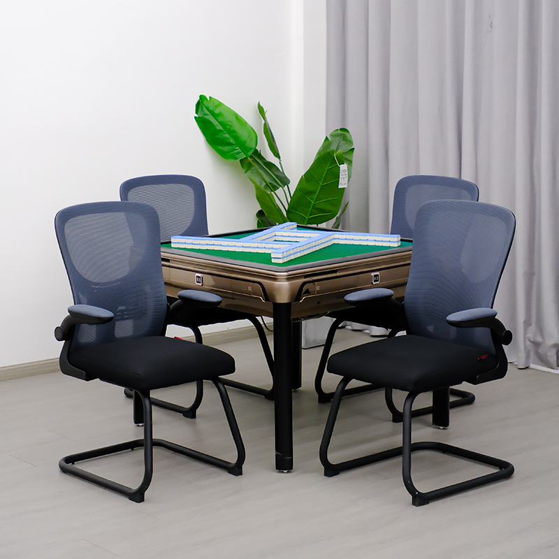 （4把）可收纳麻将椅棋牌室专用椅家用舒适久坐简约麻将桌椅子