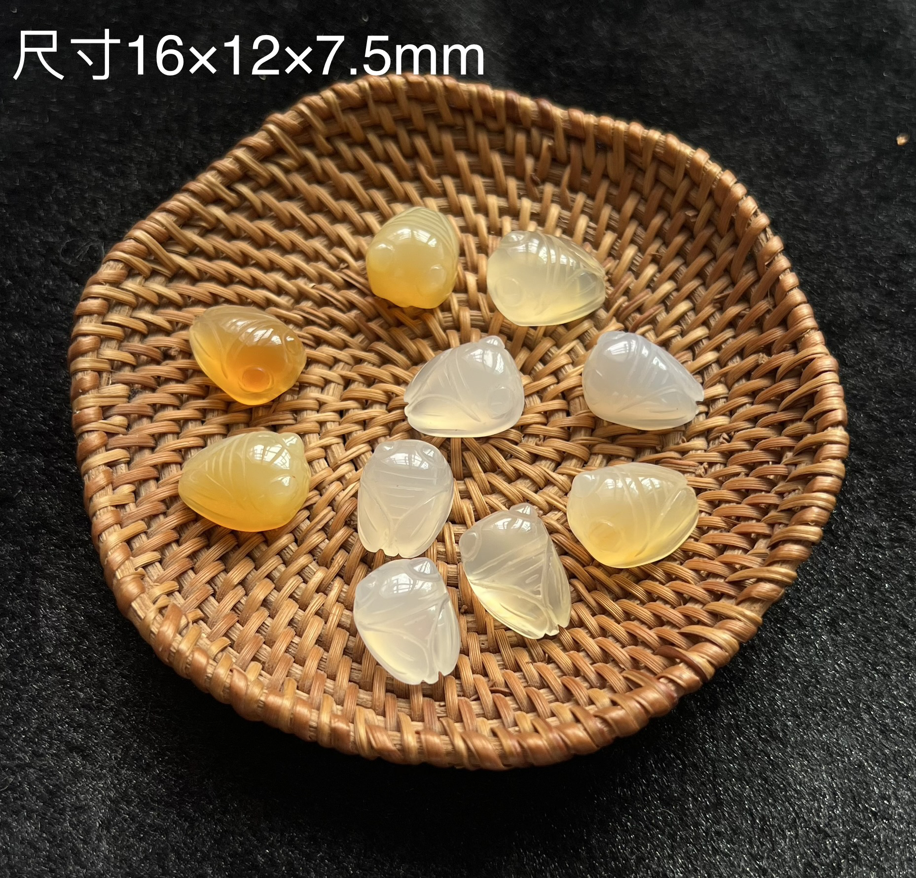 天然冰种玛瑙吊坠只了玉髓手链吊坠锁骨链小宝宝玉石坠子项链挂件
