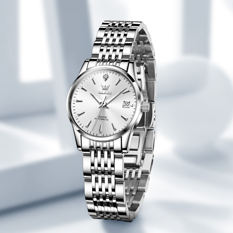 欧利时手表女机械表时尚简约女士腕表气质优雅镶钻防水款女表6635