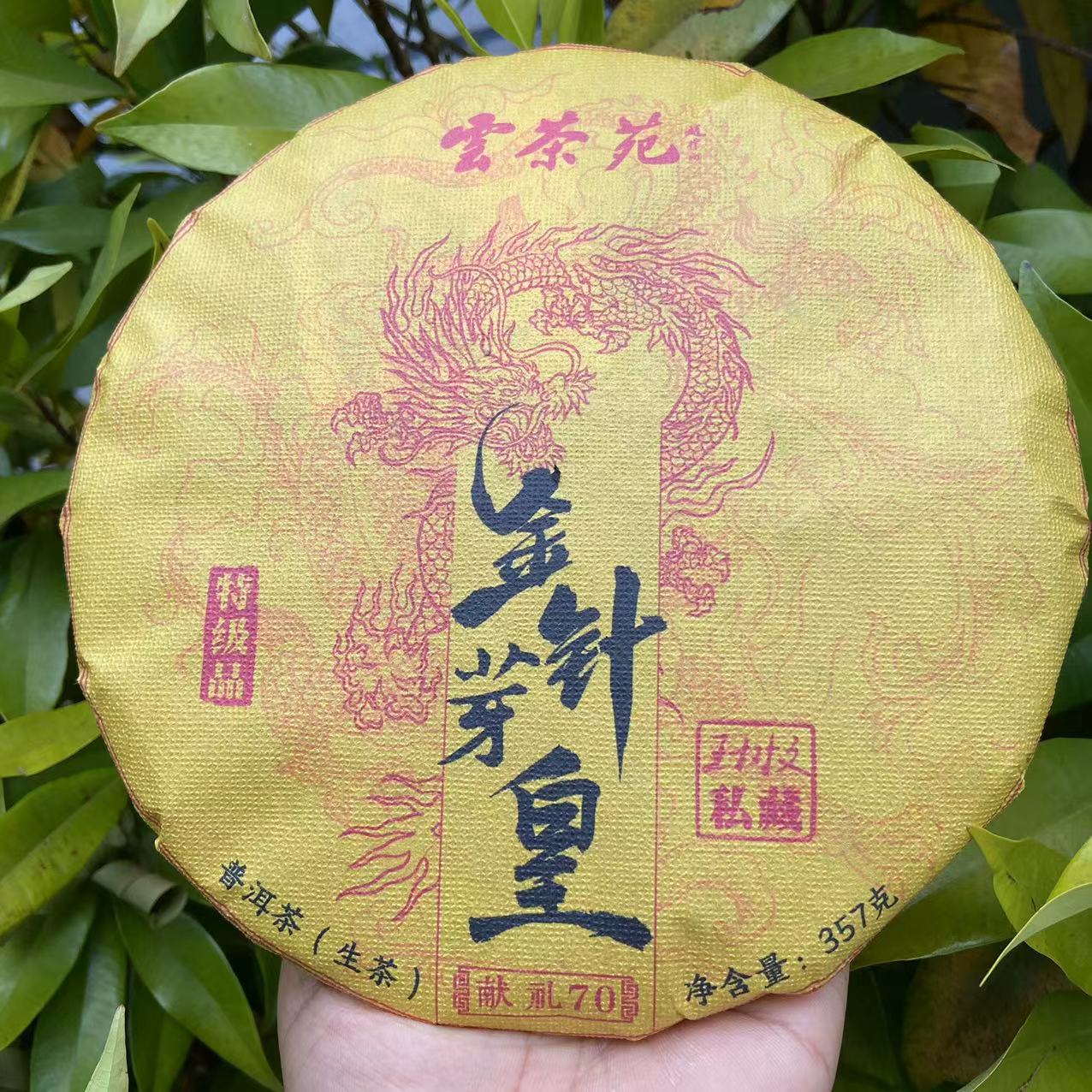 莎莎的茶 雲茶苑WSW私藏金针芽皇古树晒红357g/饼