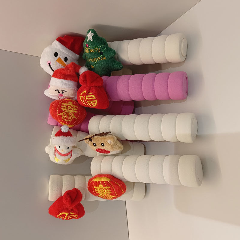 门把手保护套圣诞节防撞套防静电儿童保暖宝宝房门拉手防碰圣诞礼