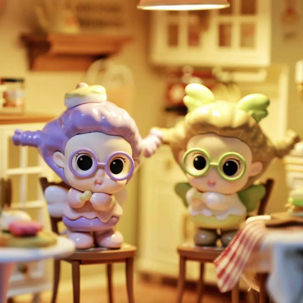 薯泥我的下午茶 可爱萌粒小女孩潮玩公仔手办可做钥匙扣