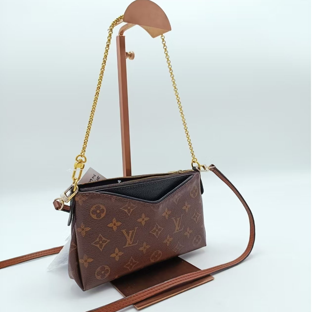 95新 LouisVuitton/路易威登 【专属】LV传奇信封 mini黑