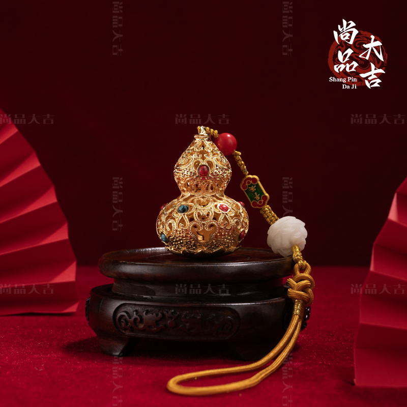 『花丝葫芦』珐琅彩工艺品摆件乔迁送礼国风高端礼品创意国潮新中式