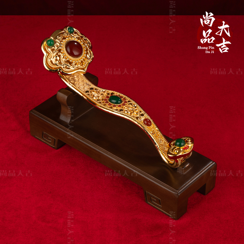 微瑕品『灵芝如意』珐琅彩工艺品摆件乔迁送礼国风高端礼品新中式