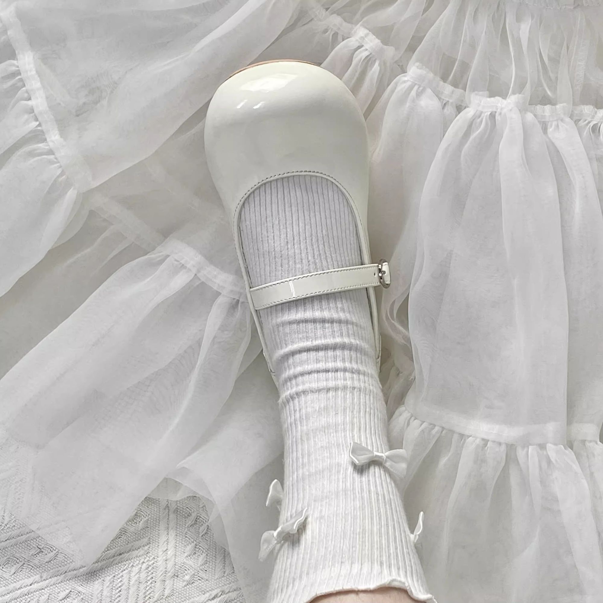 【清仓微瑕】小奶冻 口袋猫原创圆头甜美可爱Lolita小皮鞋 售完不补