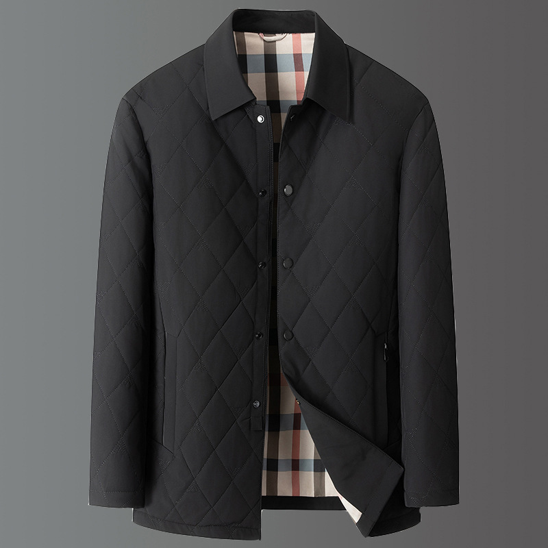 胖子哥秋冬新款高档保暖填充薄棉外套男士冬季加肥加大码棉服2566