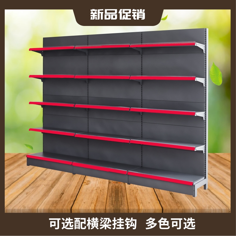 超市货架展示架小卖部便利店单面零食店中岛多层商店双面摆货架子