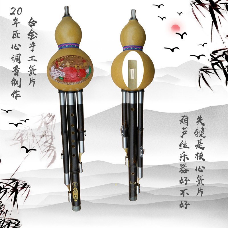 葫芦丝c调降b调学生专业演奏fgd调初学乐器儿童成人云南紫竹好吹