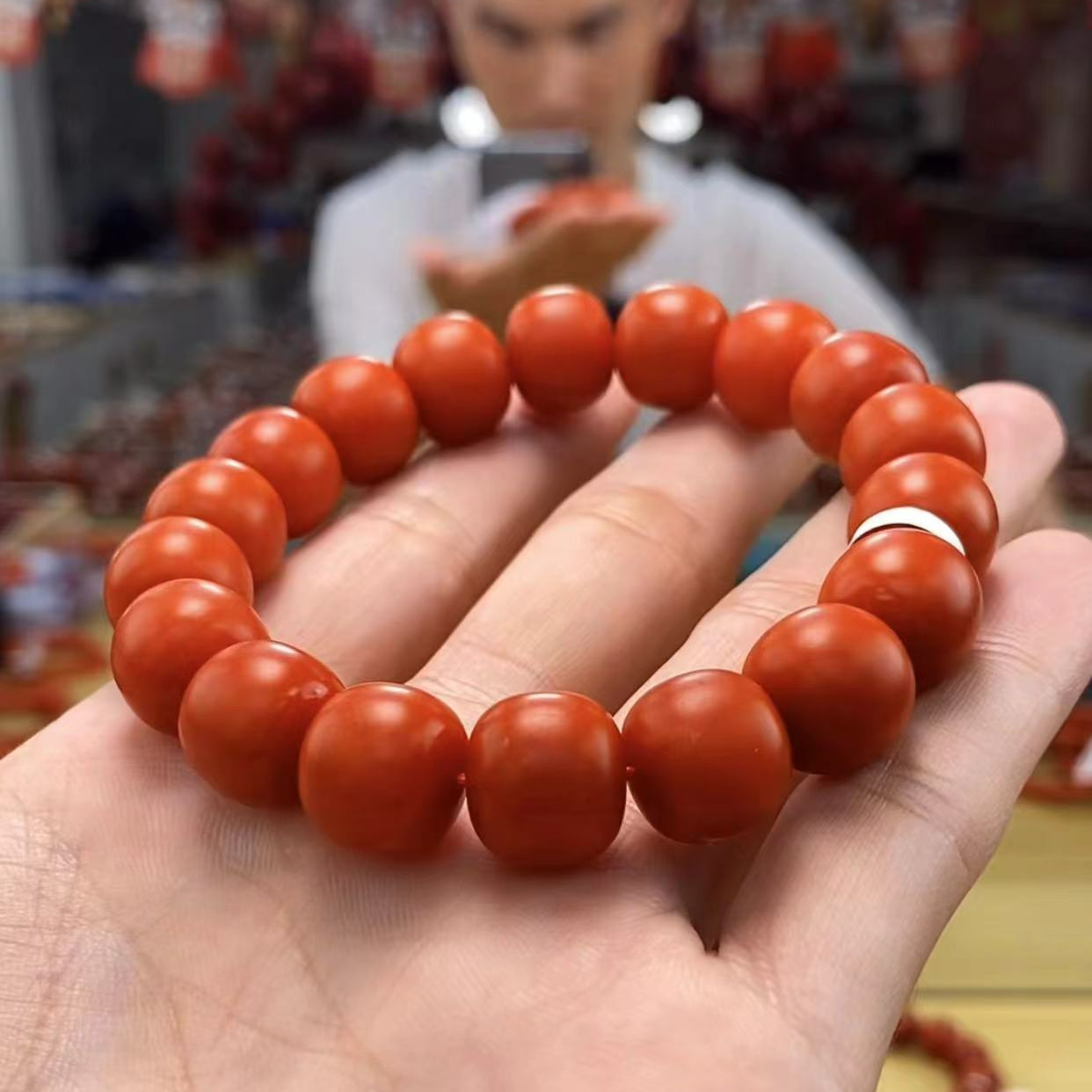 【小刘南红】保山南红哑光（云端）老型单圈 11+mm 多样性发一