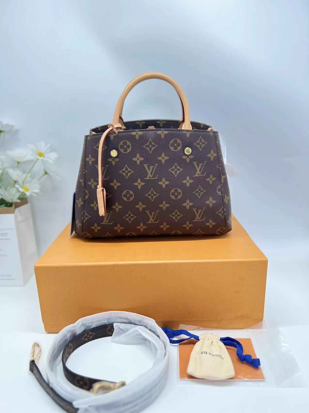 99新 LouisVuitton/路易威登 LV二奢妞妞/蒙田包/蒙田BB/ 老花