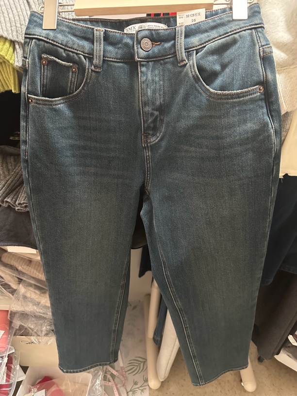 高腰显瘦小个子牛仔裤百搭烟管裤九分裤