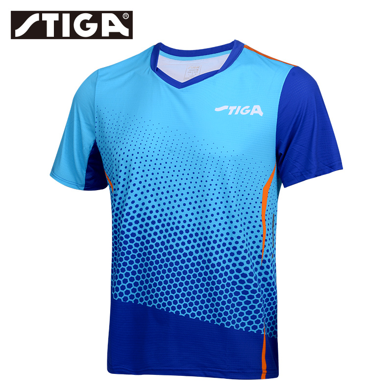 Stiga/斯帝卡乒乓球服短袖男女款比赛透气T恤斯蒂卡速干吸汗凉爽
