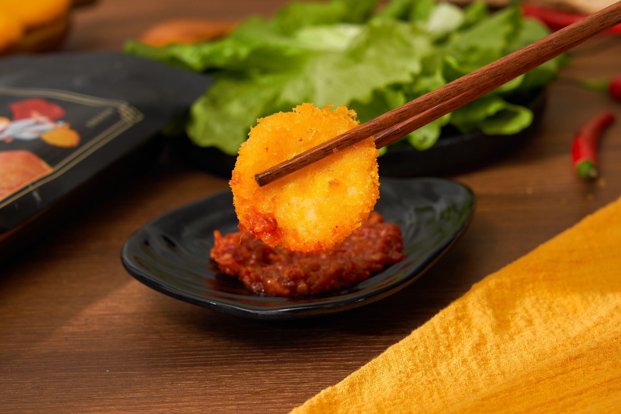 【来食粒】优选黄金虾饼非即食可油炸250g/袋好吃美味营养鲜香酥脆