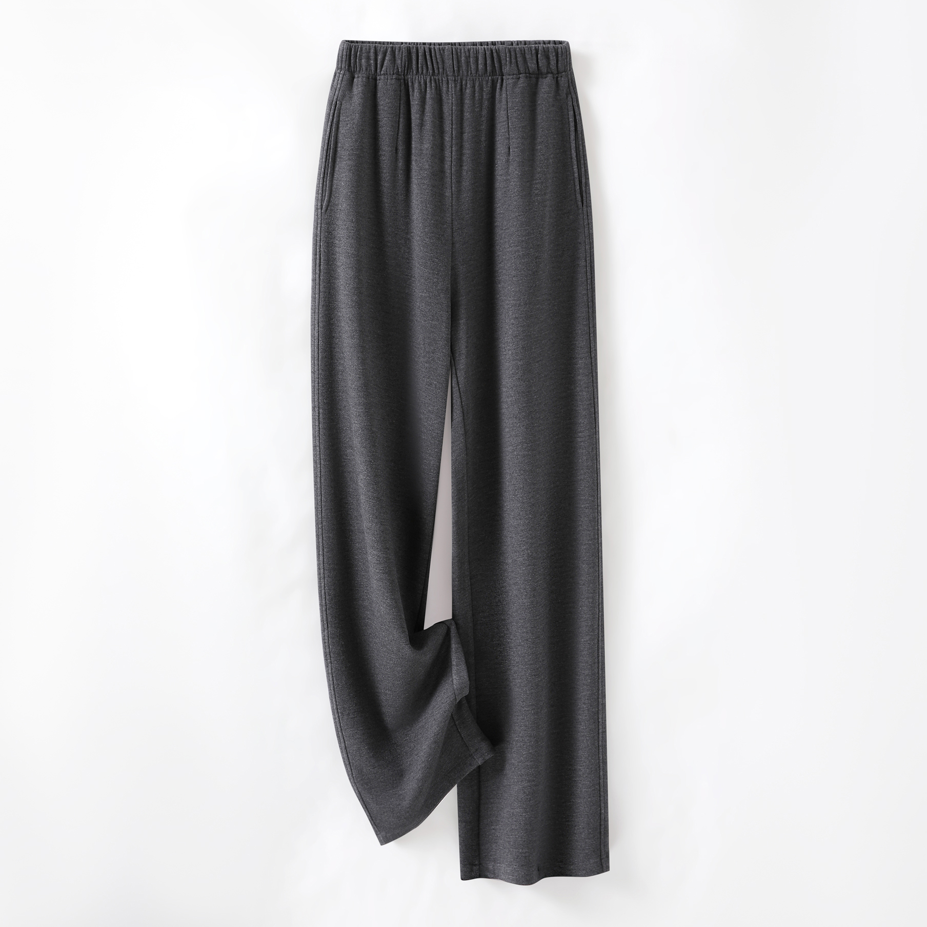 4色颜色绵羊毛休闲裤外穿薄款宽松居家保暖大码春秋秋冬纯色