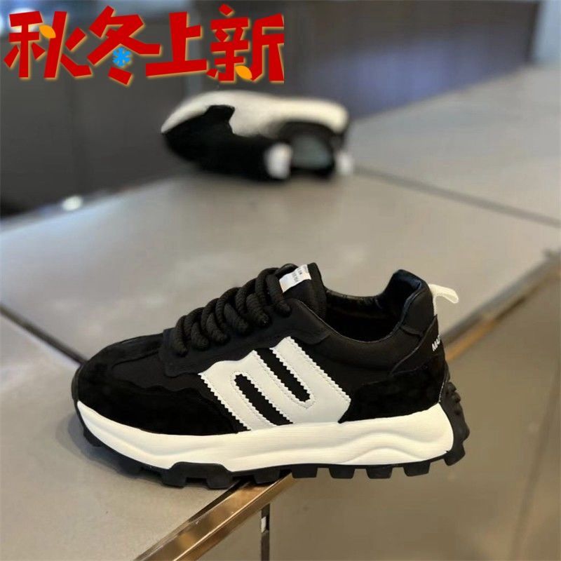 新款男鞋秋季厚底阿甘鞋抖音快手潮流百搭休闲爆款老爹鞋男ins