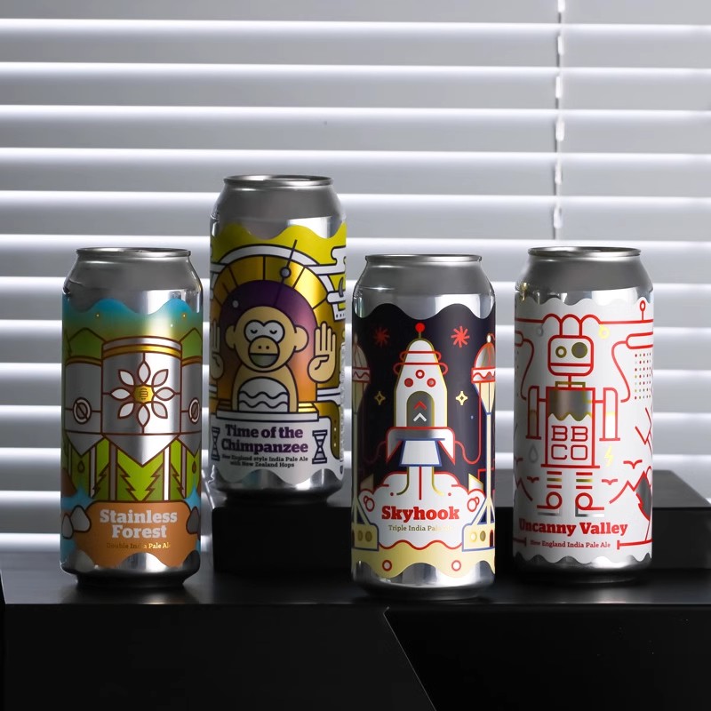 6罐包邮伯灵顿精酿啤酒四倍浑浊IPA末日暴龙473ML美国进口罐装