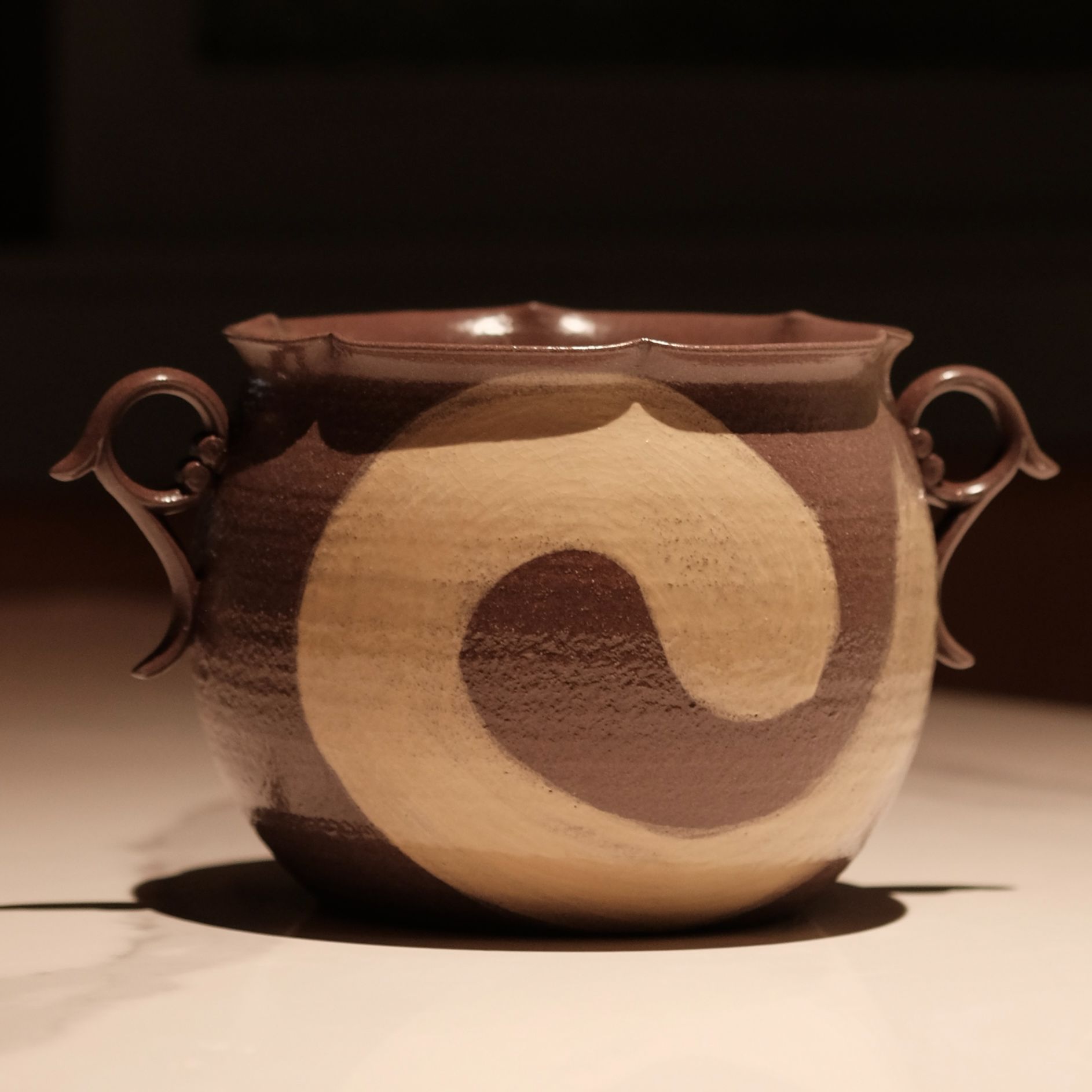 灵源山房 双耳紫砂汤锅