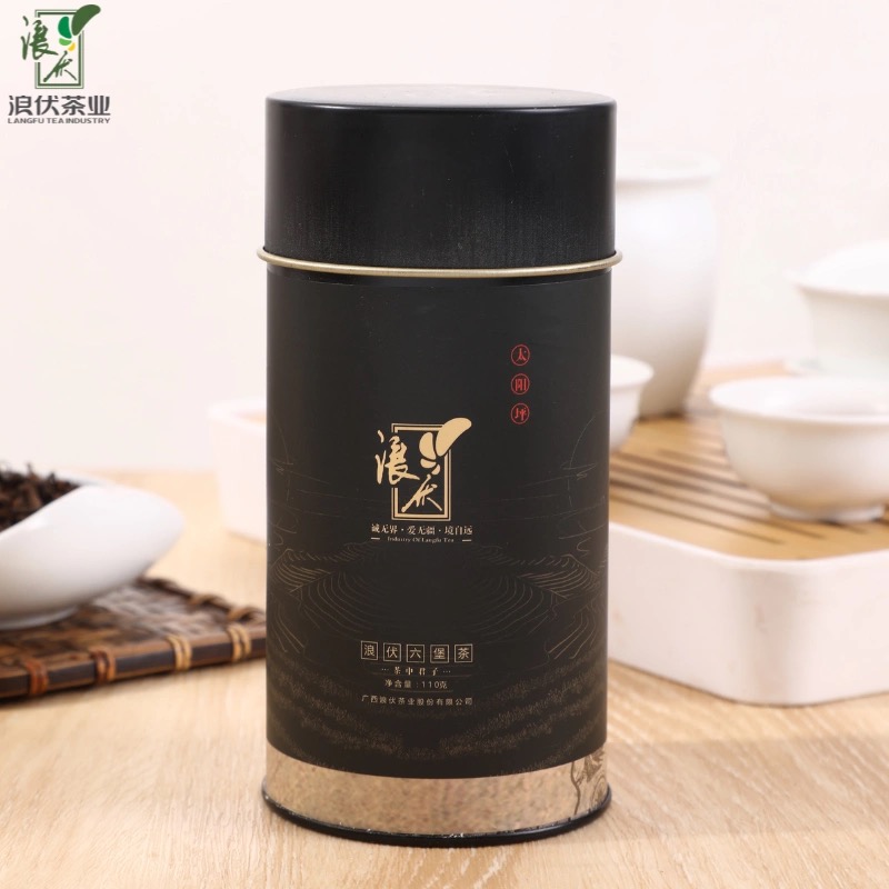 浪伏六堡茶-2015款太阳坪罐装110g 陈茶熟茶 特级凌云白毫茶黑茶