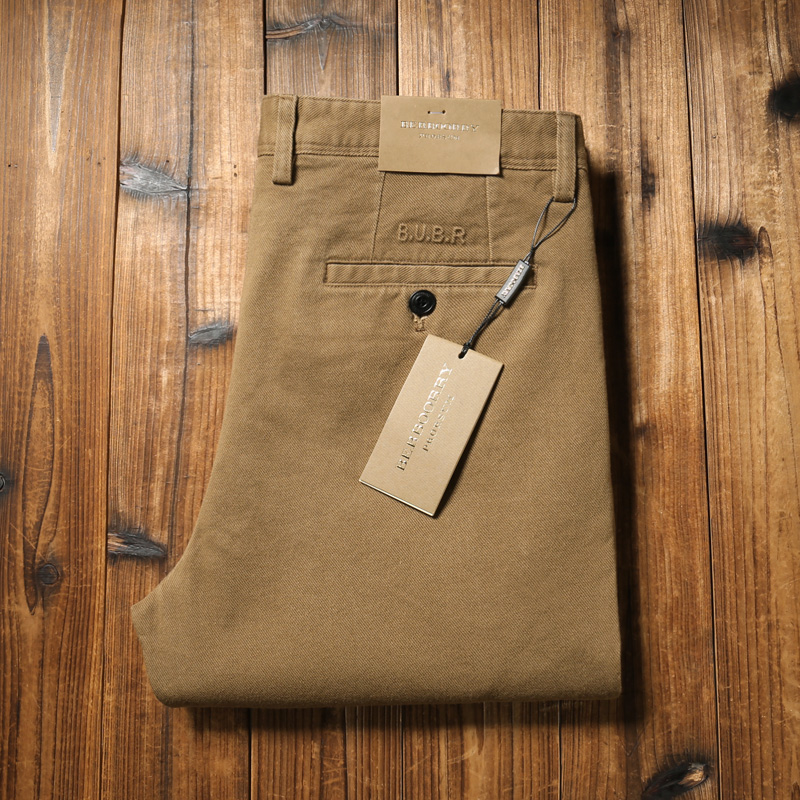 2025秋冬厚款男士舒适百搭微弹斜纹肌理免烫直筒宽松商务休闲裤男