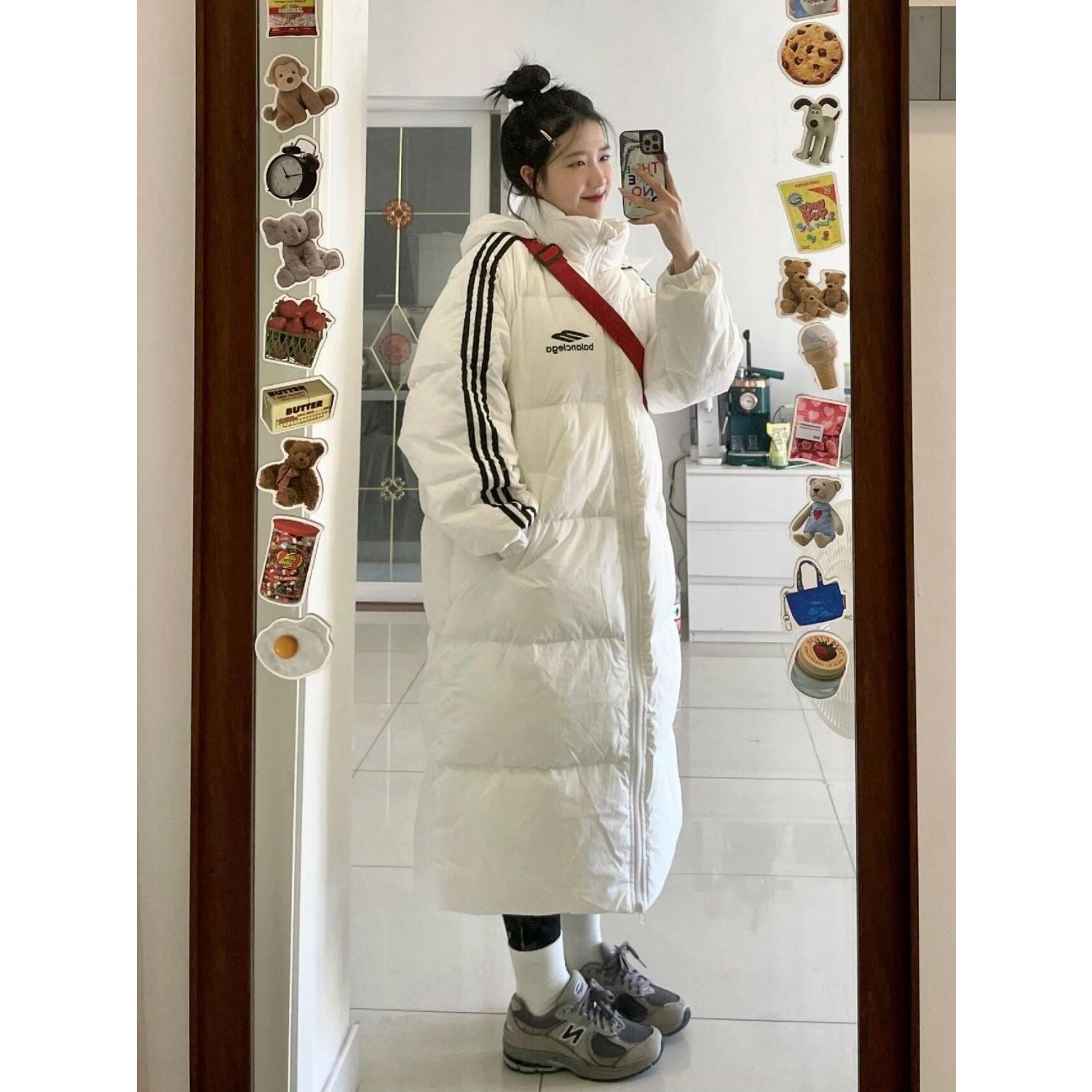 波司登羽绒服女冬季2023新款中长款小个子韩版宽松设计感时尚风潮