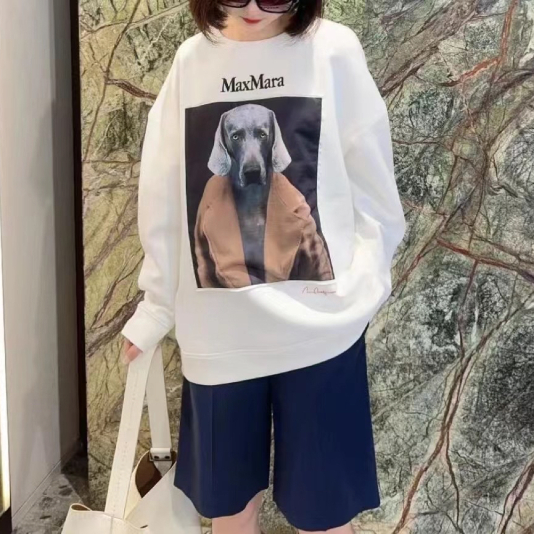 未使用 MaxMara Maxmara猎犬卫衣