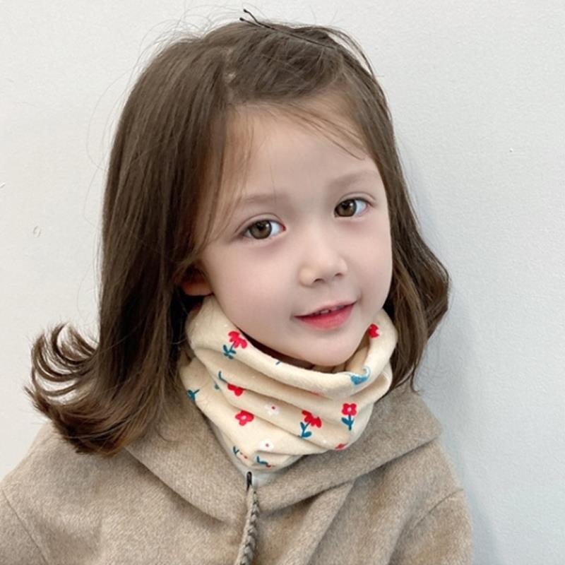 儿童围脖秋冬季幼儿女童小学生加绒面罩户外保暖护颈脖套男童