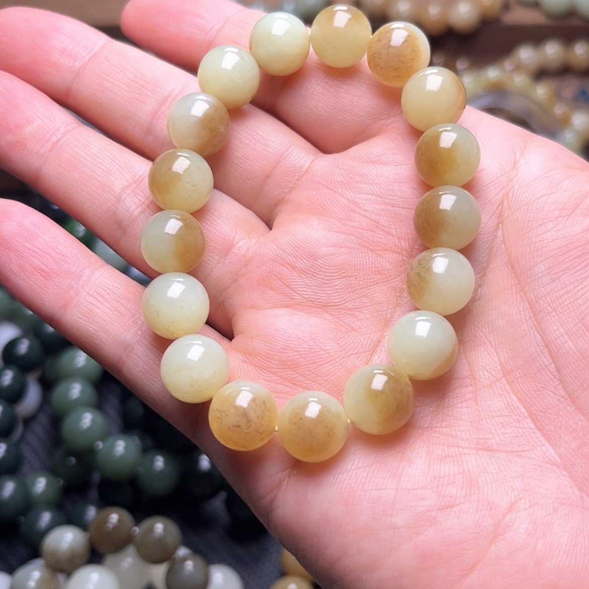 【闪购商品】和田玉手串未镶嵌钢*侠