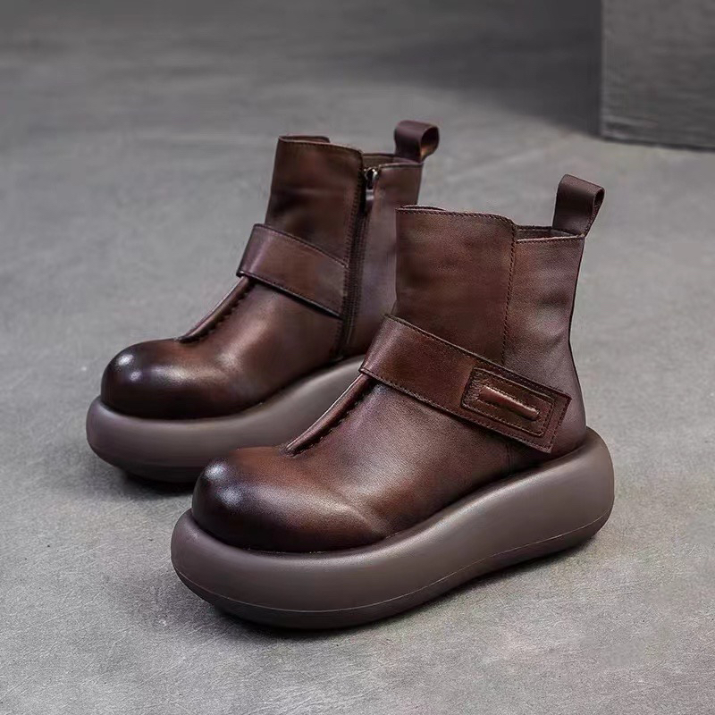 马丁靴单鞋鞋子偏大一码