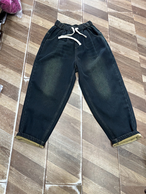 休闲裤加绒牛仔裤