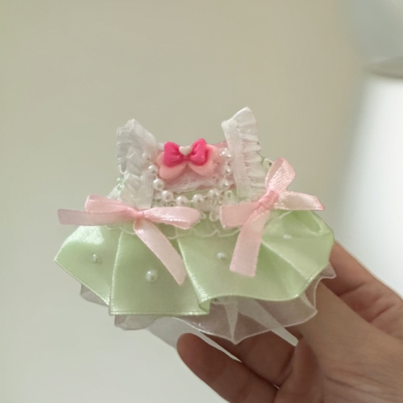 10cm娃娃春日物语娃衣 露露贝尔着替单裙子无娃娃