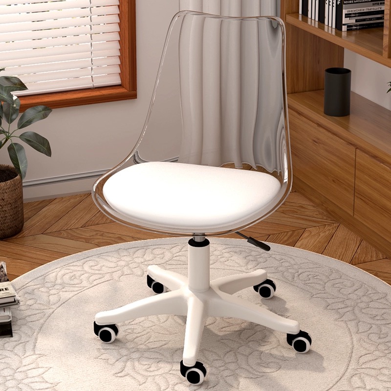 亚克力转转椅椅子家用简约电脑椅办公升降转椅座椅