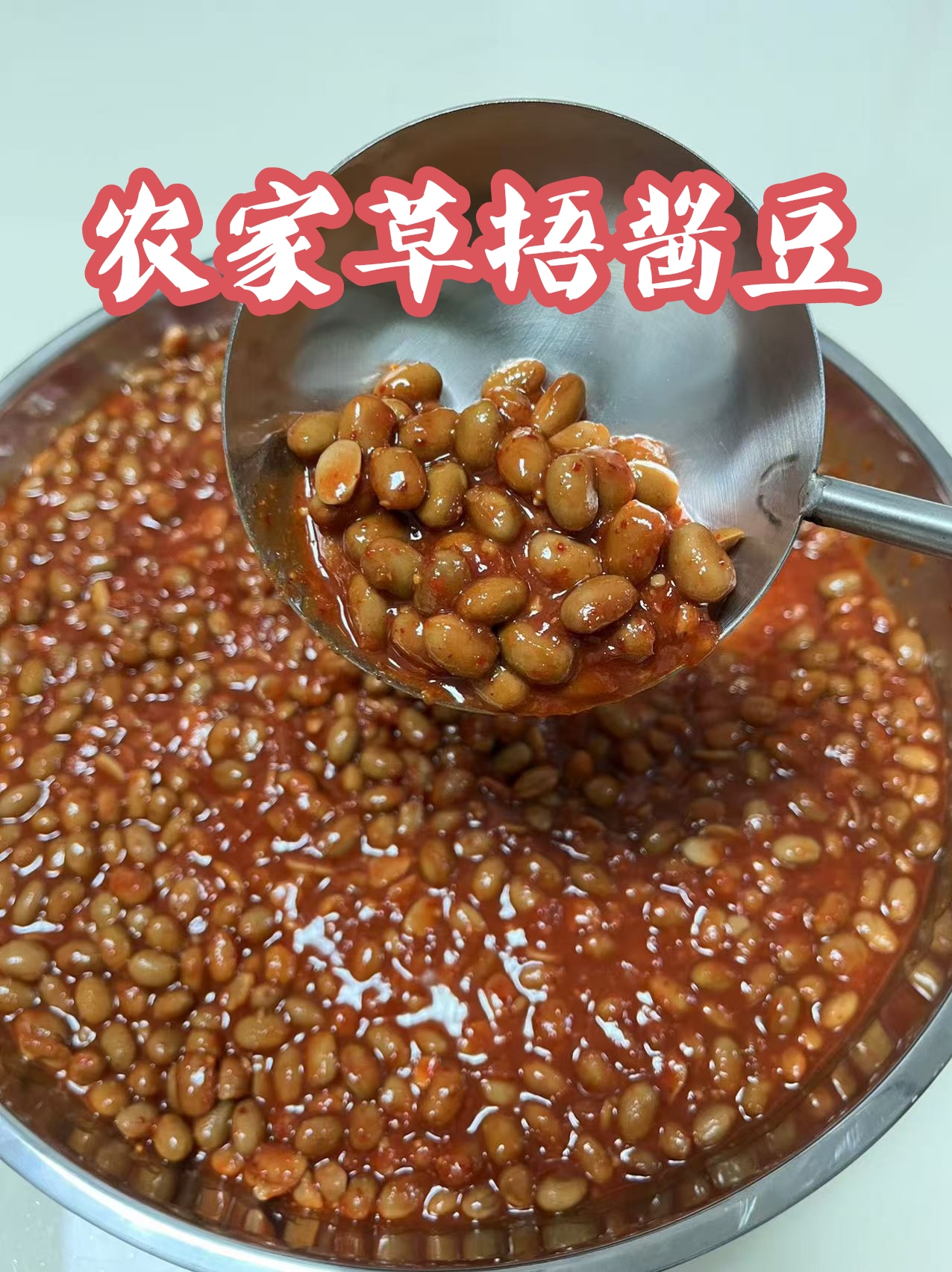 【豆妈优选】苏北特产  农家自制草捂上黄酱豆  美味下饭  瓶装发货