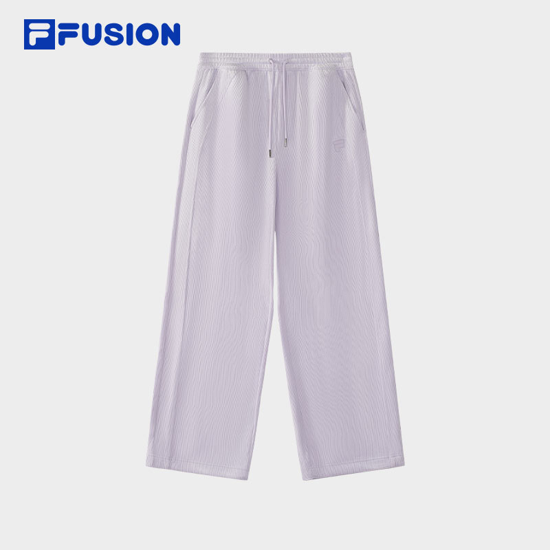 【显瘦显腿直】FILA斐乐加厚保暖宽松运动休闲裤女冬季T11W515602