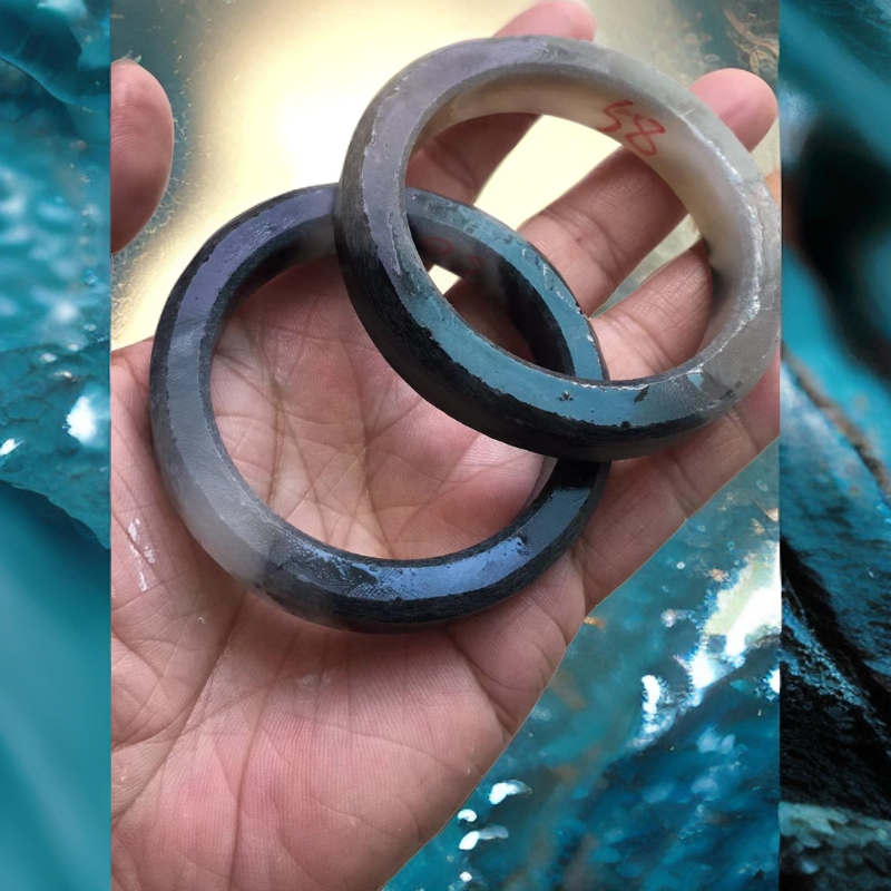 定制新疆金丝玉水墨丹青手镯多样性发货拍一发一