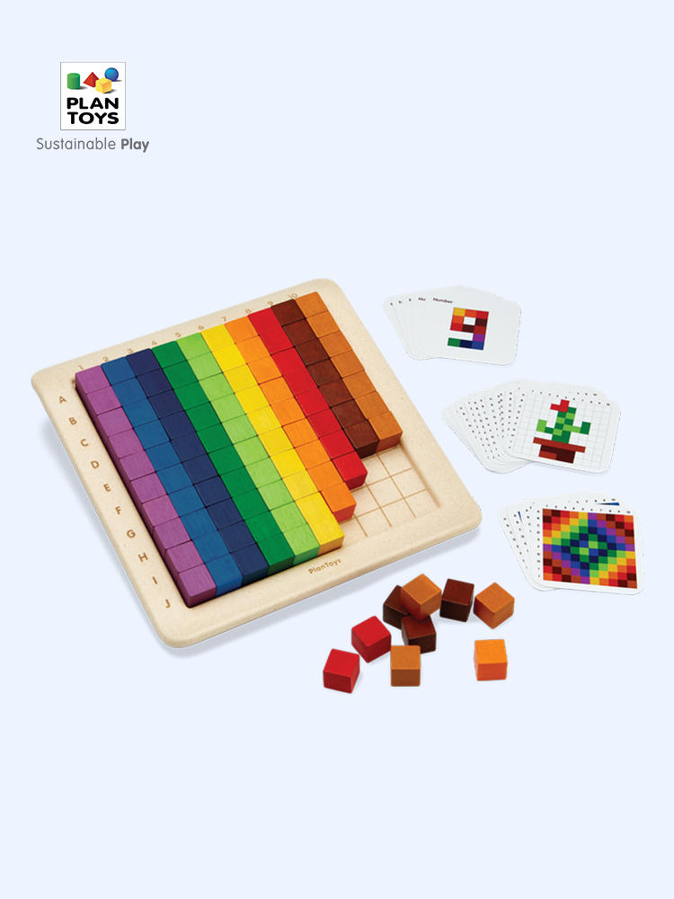 Plantoys 5468 彩色计数块100粒 儿童玩具