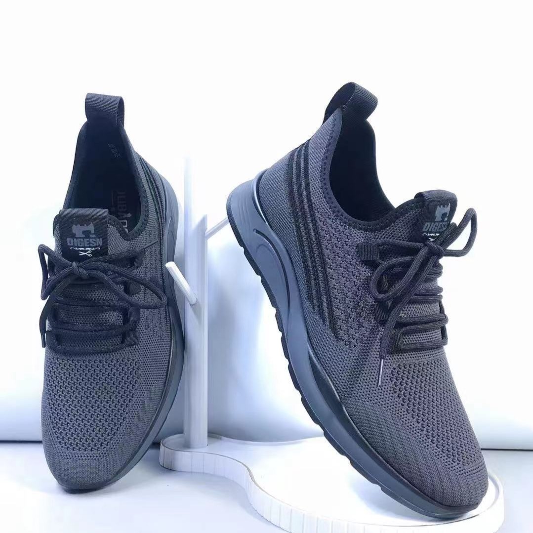 秋新款针织网面透气软底套脚系带运动鞋19950   2a区通道16-1