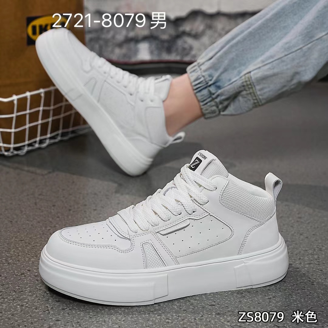 文艺小青年2024秋季新款高帮时尚运动透气百搭男鞋 `MHZ 8079