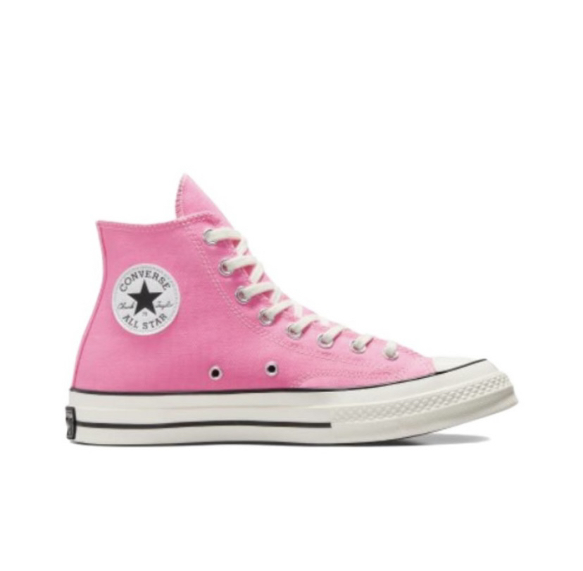 匡威Converse2024春中性1970S休闲粉色经典时尚高帮帆布鞋A08184C