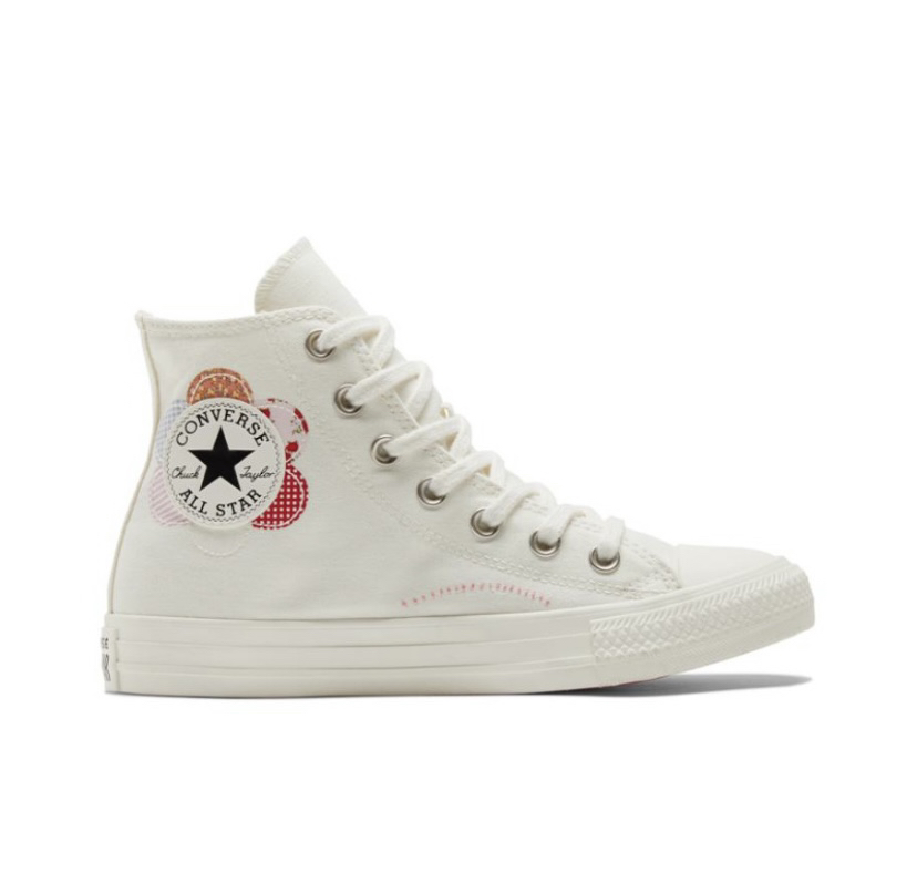 CONVERSE匡威新款AllStar女子复古碎花手工感高帮帆布鞋A05195c