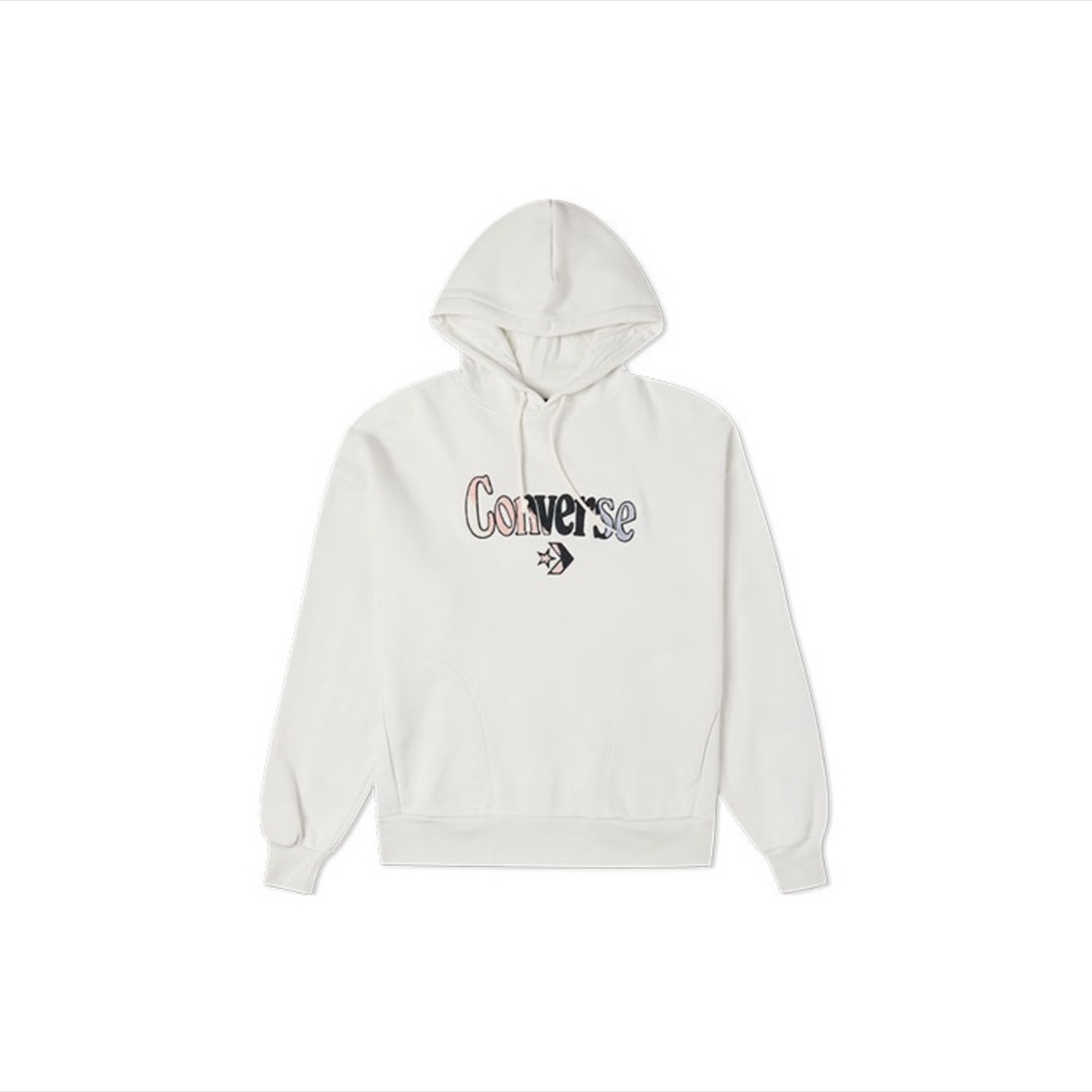 Converse Logo刺绣宽松抓绒加绒连帽套头卫衣10022349-A01