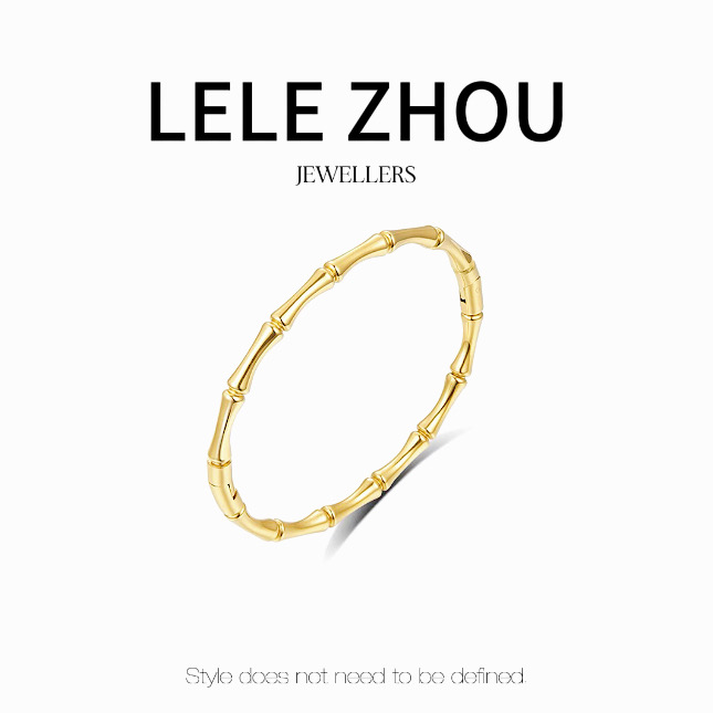 钛钢手镯 竹节手镯LESZ231100