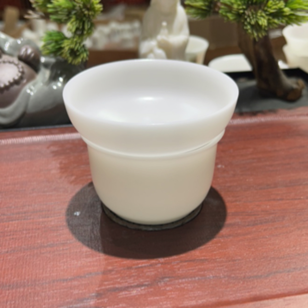 德化白瓷5万泥料素烧冰种玉瓷泡茶过滤