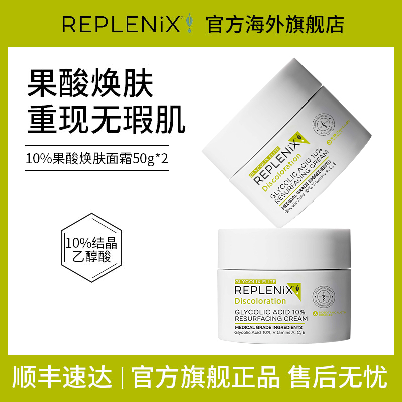 TOPIX Replenix果酸面霜提亮去黄毛孔粗大收缩毛孔去黑头粉刺角质