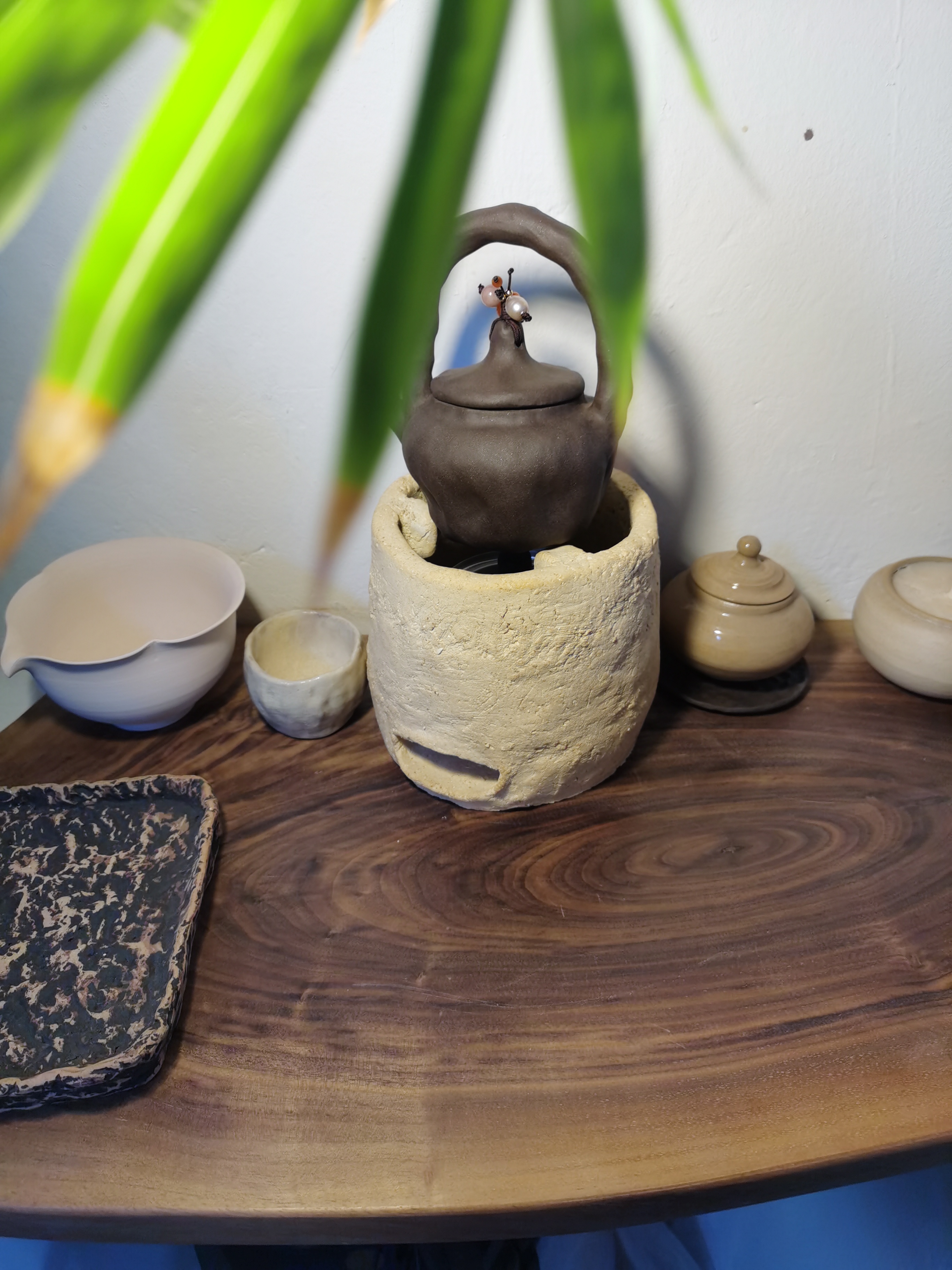 纯手工围炉煮茶炉可碳可燃料罐高12㎝直径12㎝