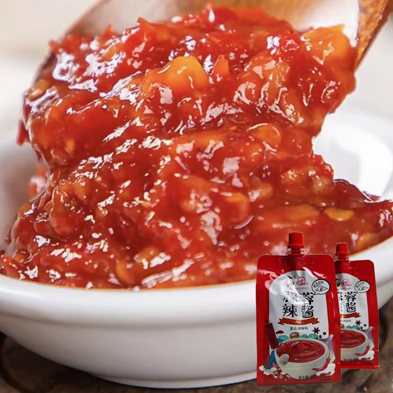 青援【直播活动】蒜蓉辣酱烧烤拌菜调味拌饭韩式450g/包