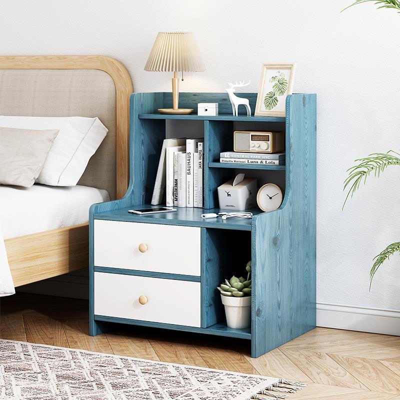 【小扬哥推荐】床头柜卧室收纳柜床头置物架床边改造简易储物柜子
